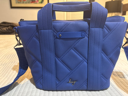 Lug Dory Matte Luxe VL Crossbody Bag Sapphire Blue Very Good Condition