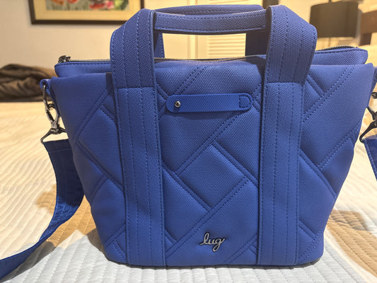 Lug Dory Matte Luxe VL Crossbody Bag Sapphire Blue Very Good Condition