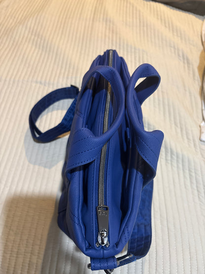 Lug Dory Matte Luxe VL Crossbody Bag Sapphire Blue Very Good Condition