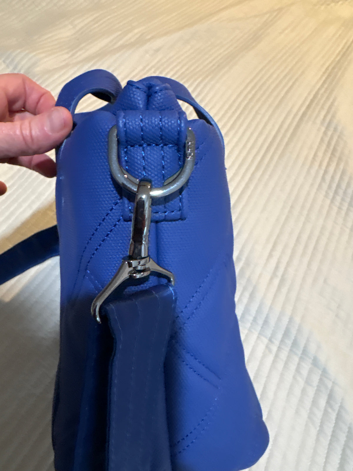 Lug Dory Matte Luxe VL Crossbody Bag Sapphire Blue Very Good Condition