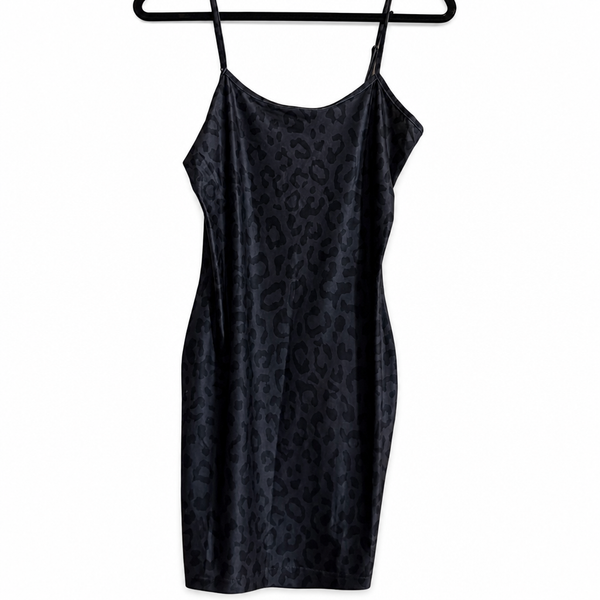 Rebel Raven Black Tonal Leopard Print Cami — Size M, New Without Tags