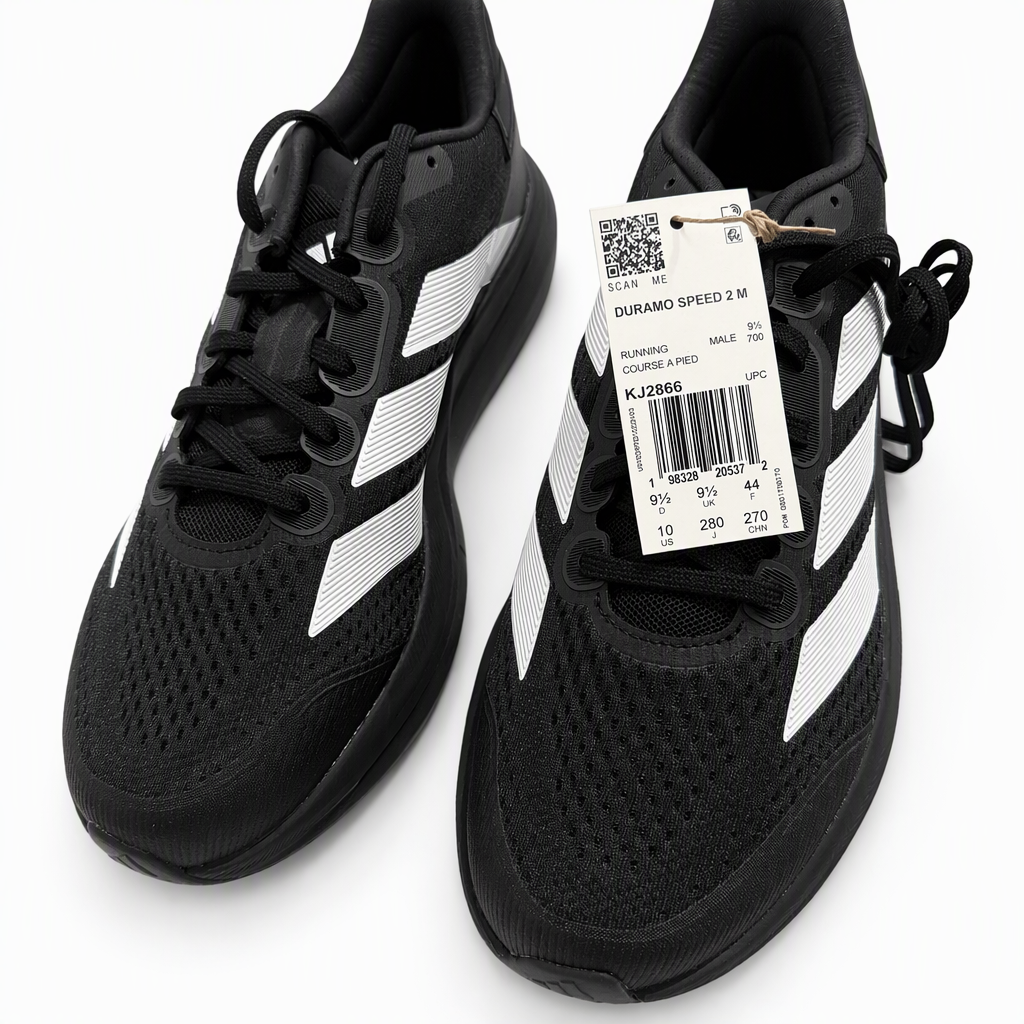 adidas Men’s Duramo Speed 2 Running Shoes Black, US 9