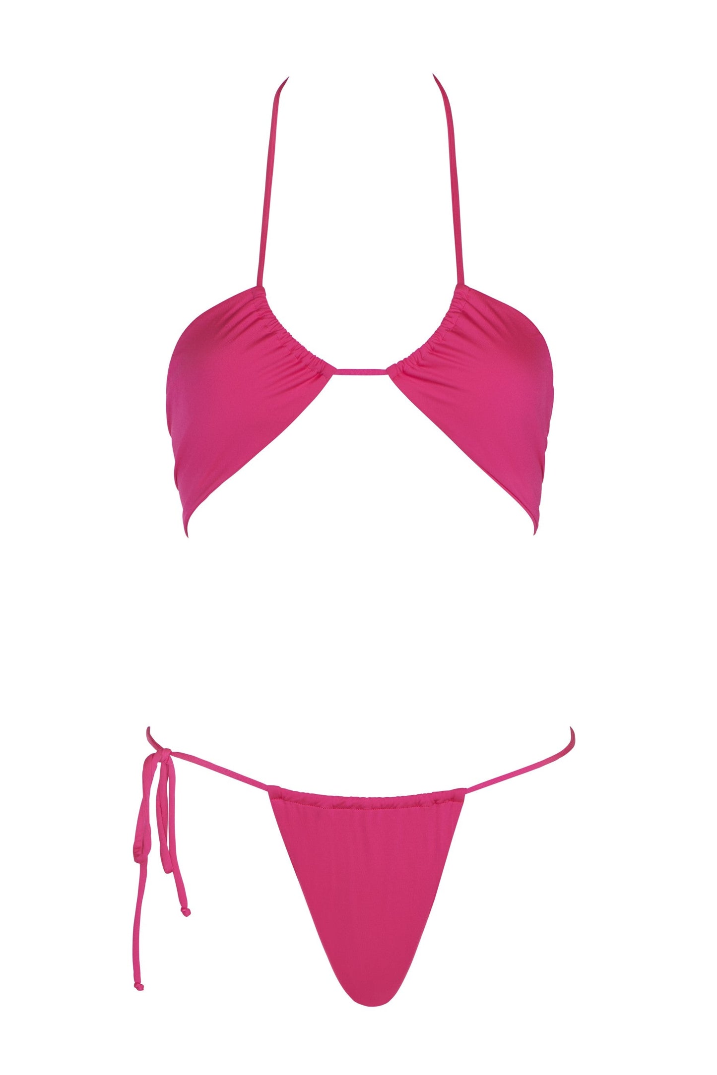 Money Maker Side Tie String Bottom - Azalea / MAzalea / M (NWT)