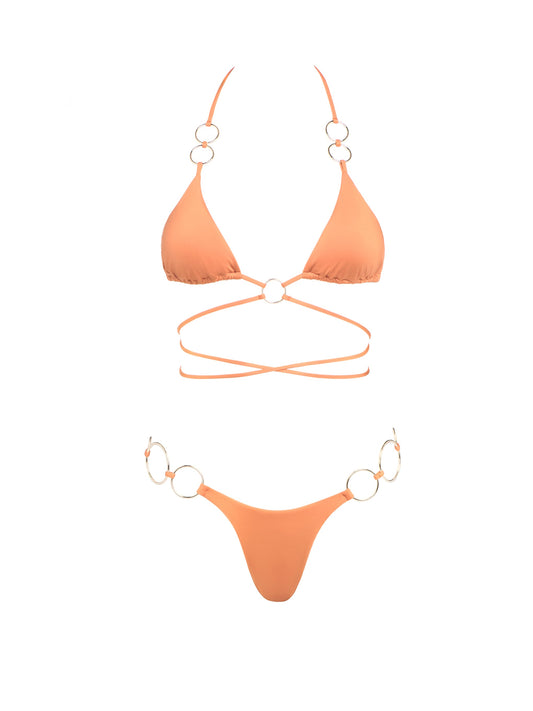 Girl on Fire Bikini Bottom with Metal Rings Country - Country / MCountry / M (NWT)