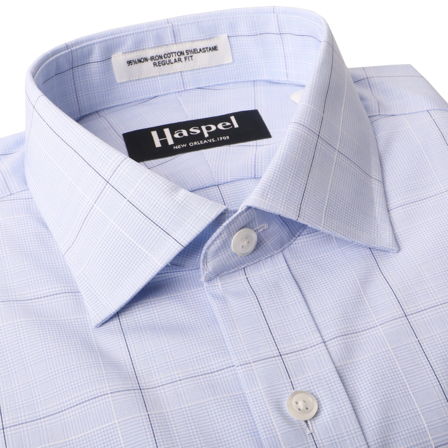 *** FINAL SALE *** Dauphine Light Blue Plaid - 16.5 34/3516.5 34/35 (Like New)