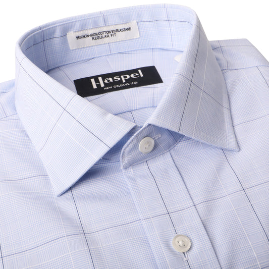 *** FINAL SALE *** Dauphine Light Blue Plaid - 16.5 34/3516.5 34/35 (Like New)