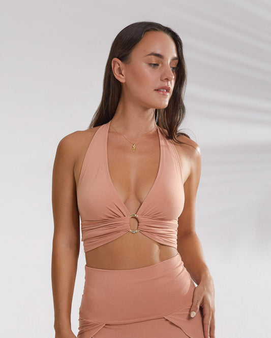 4-Way Serpent Tie Top - Spring Colors - French Rose / XSFrench Rose / XS (NWOT)