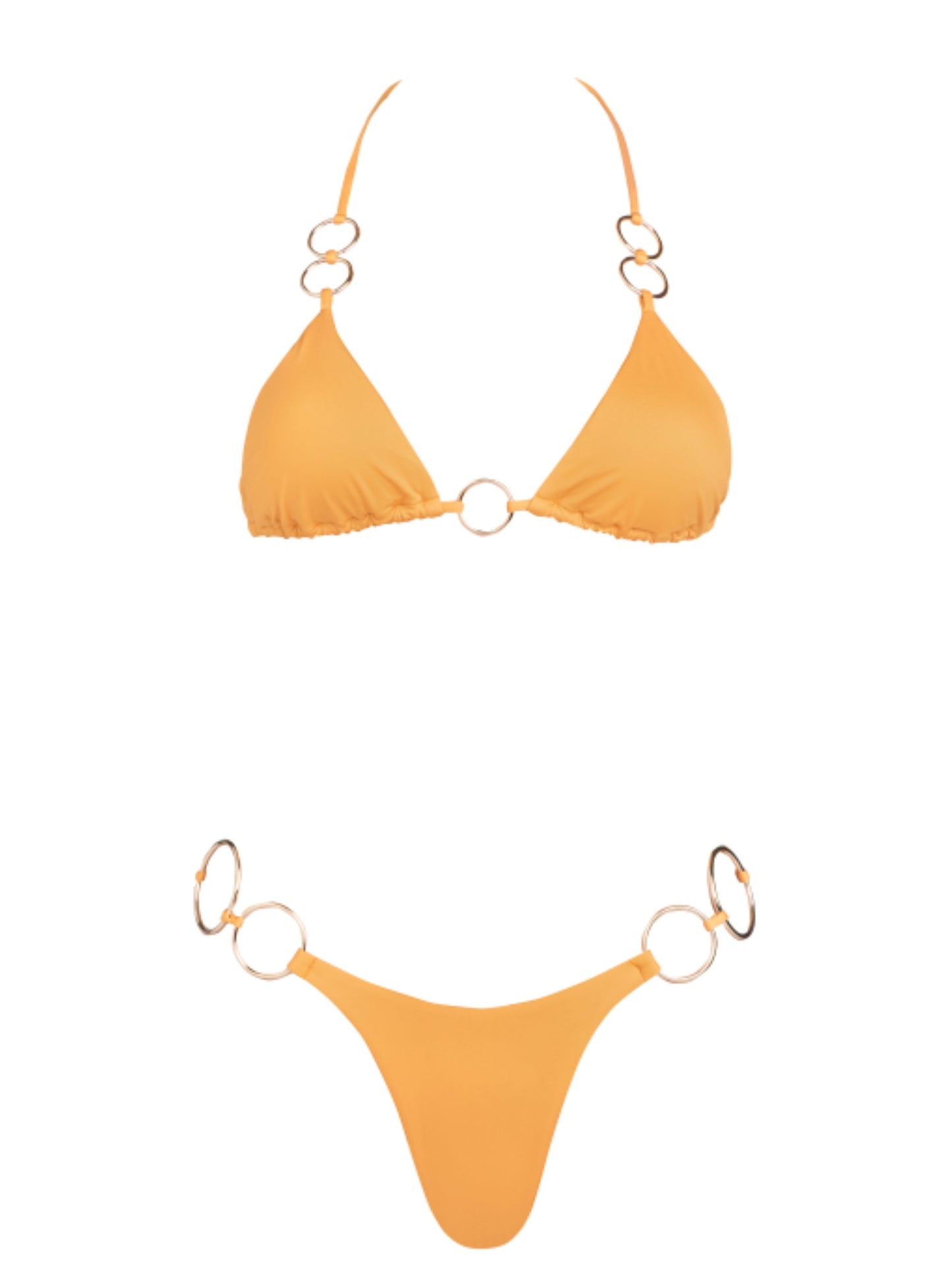 Girl on Fire Simple Swimsuit Top with Center Ring Sunflower - Sunflower / MSunflower / M (NWT)