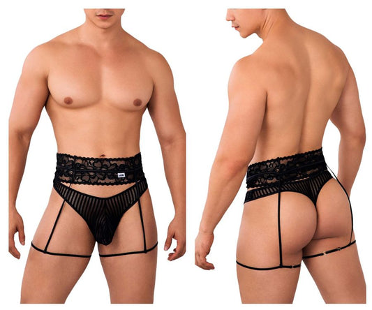 Garter Thongs - Black / S/MBlack / S/M (NWT)