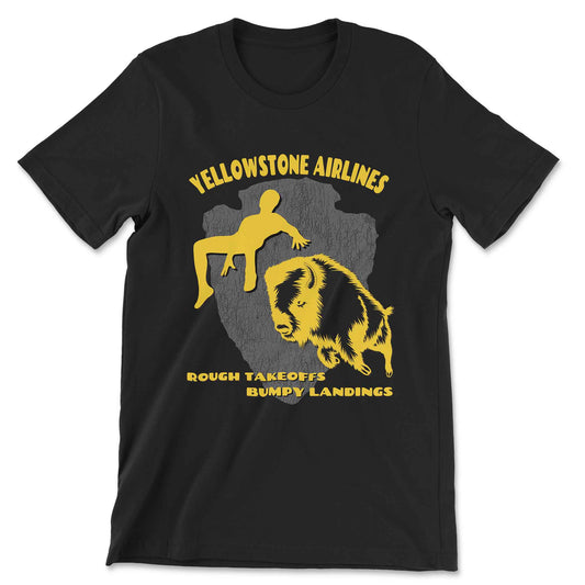 Yellowstone Airlines T-Shirt - Black / XLBlack / XL (NWOT)
