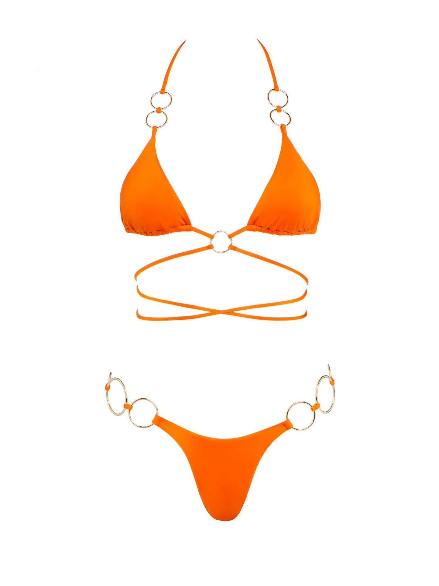 Girl on Fire Criss Cross Bikini Swimsuit Top Country - Country / SCountry / S (NWT)