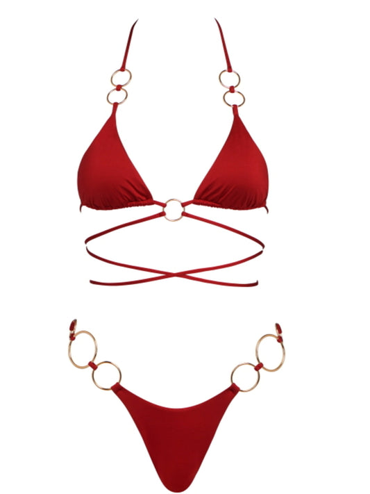 Girl on Fire Criss Cross Bikini Swimsuit Top Nepal - Nepal / MNepal / M (NWT)