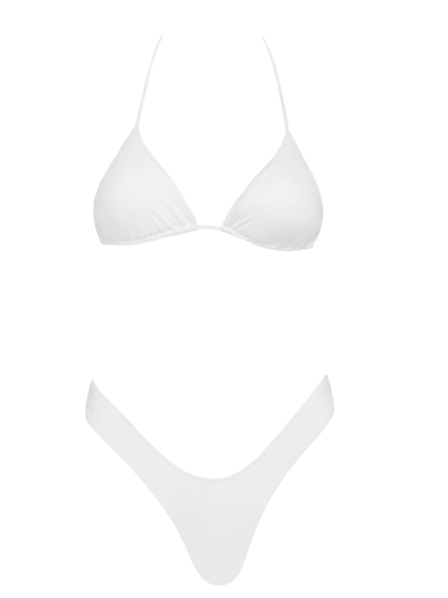 Bond Girl Padded Triangle Bikini Top - White / XSWhite / XS (NWT)